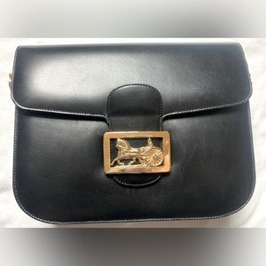 (SOLD) Authentic Celine horse carrier box shoulder bag